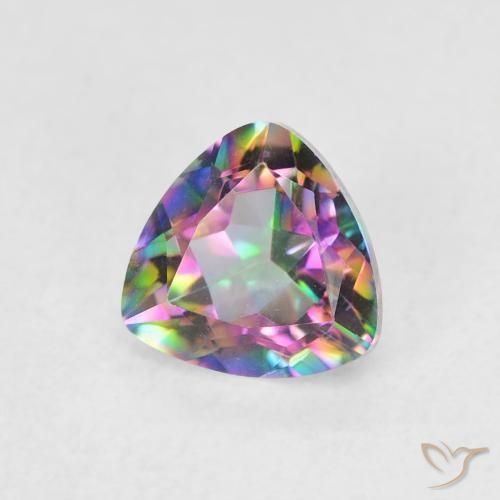 Quartzo Místico Multicolorido Natural 0.75ct, Trilhão, VVS