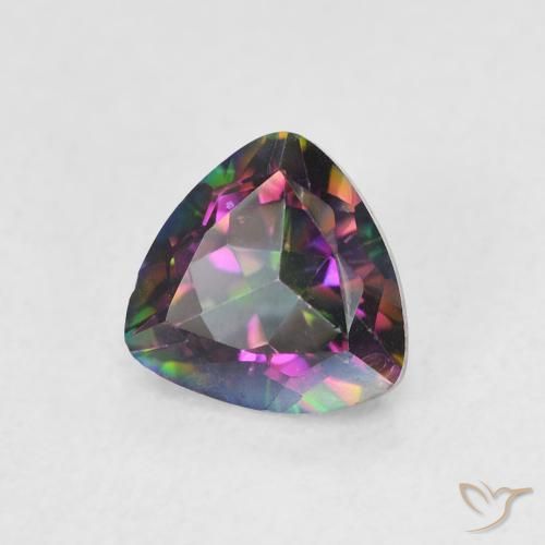 Quartzo Místico Multicolorido Natural 0.75ct, Trilhão, VVS