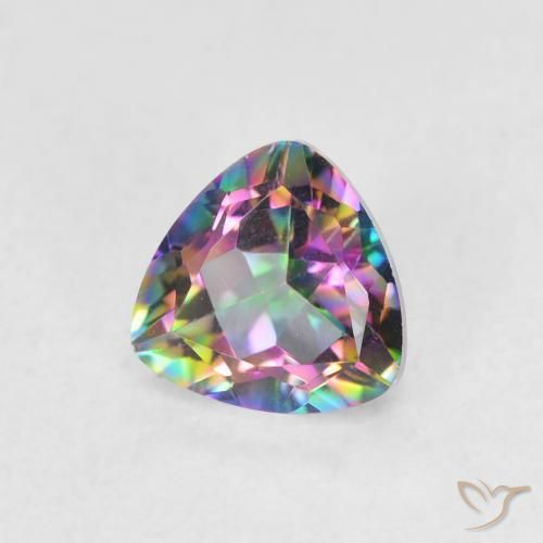 Quartzo Místico Multicolorido Natural 0.77ct, Trilhão, VVS