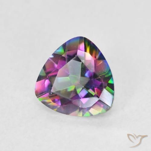 Quartzo Místico Multicolorido Natural 0.64ct, Trilhão, VVS