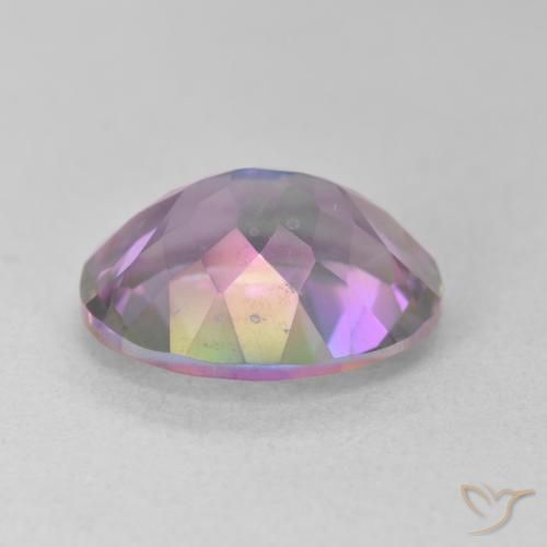 Quartzo Místico Multicolorido Natural 5.14ct, oval, VVS