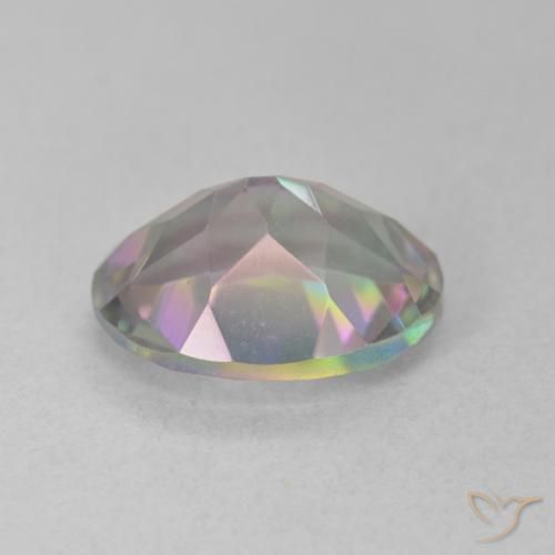 Quartzo Místico Multicolorido Natural 3.15ct, oval, VVS