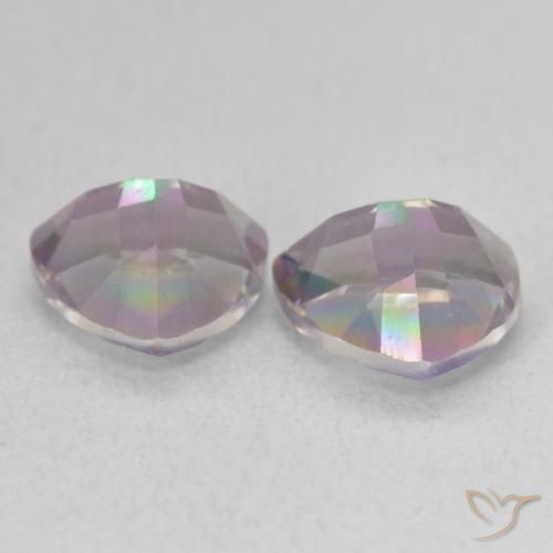 Pedras preciosas de Quartzo Místico Multicolorido natural de 2.21 ct, Trilhão, VVS