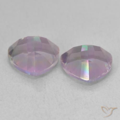 Pedras preciosas de Quartzo Místico Multicolorido natural de 2.20 ct, Trilhão, VVS