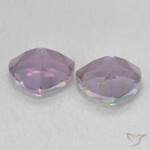 Pedras preciosas de Quartzo Místico Multicolorido natural de 1.38 ct, Trilhão, VVS