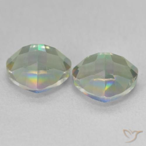 Pedras preciosas de Quartzo Místico Multicolorido natural de 2.26 ct, Trilhão, VVS