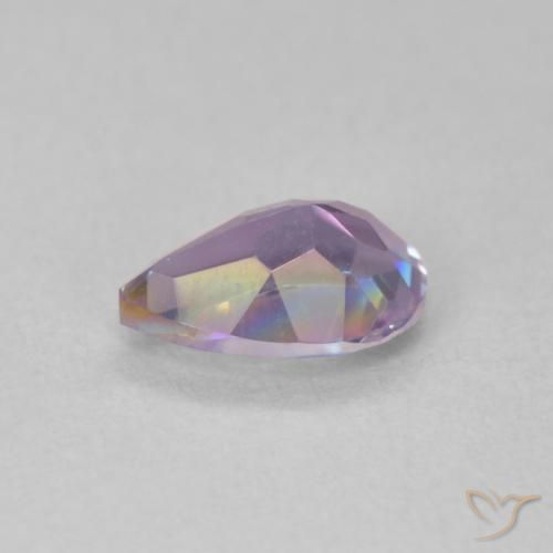 Quartzo Místico Multicolorido Natural 0.61ct, Formato de pêra, VVS-VS