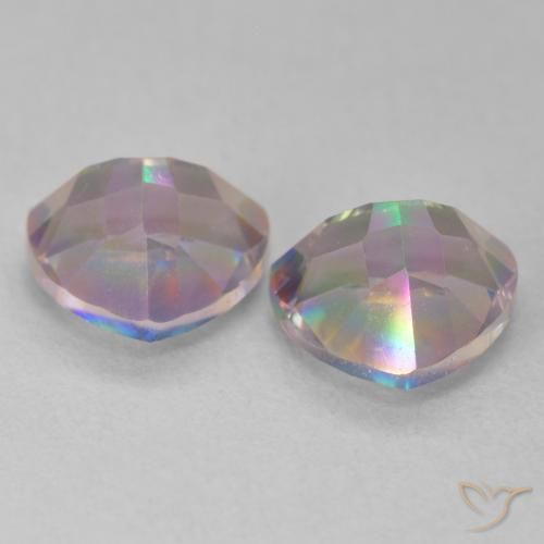 Pedras preciosas de Quartzo Místico Multicolorido natural de 2.29 ct, Trilhão, VVS