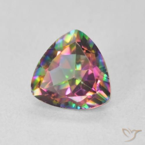 Quartzo Místico Multicolorido Natural 0.70ct, Trilhão, VS