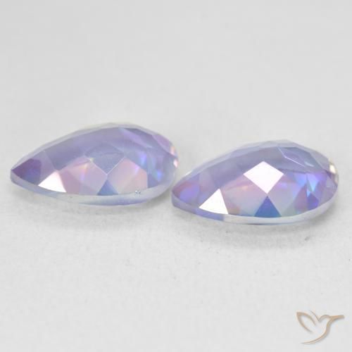 Pedras preciosas de Quartzo Místico Multicolorido natural de 3.42 ct, Formato de pêra, VVS-VS