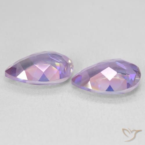 Pedras preciosas de Quartzo Místico Multicolorido natural de 3.44 ct, Formato de pêra, VVS-VS