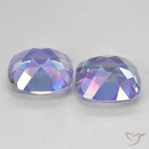 Pedras preciosas de Quartzo Místico Multicolorido natural de 8.35 ct, Almofada, VVS-VS