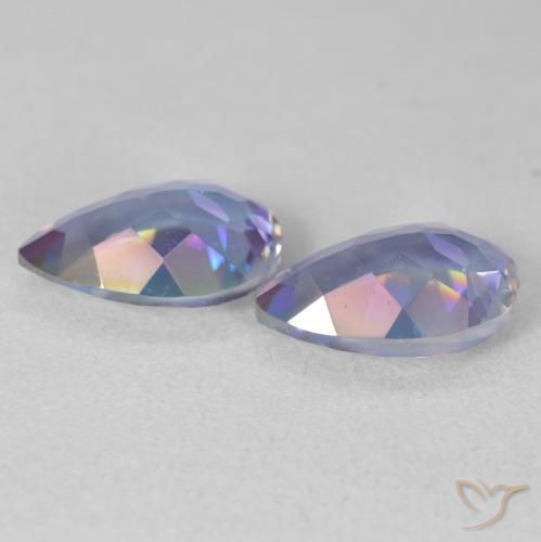 Pedras preciosas de Quartzo Místico Multicolorido natural de 3.33 ct, Formato de pêra, VS