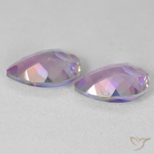 Pedras preciosas de Quartzo Místico Multicolorido natural de 3.45 ct, Formato de pêra, VS