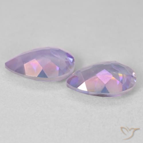 Pedras preciosas de Quartzo Místico Multicolorido natural de 3.37 ct, Formato de pêra, VS