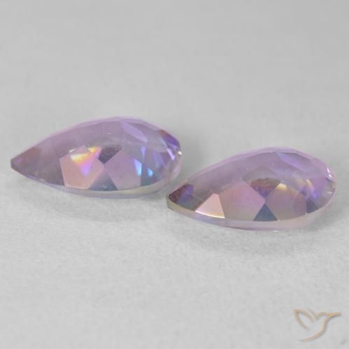 Pedras preciosas de Quartzo Místico Multicolorido natural de 3.33 ct, Formato de pêra, VS