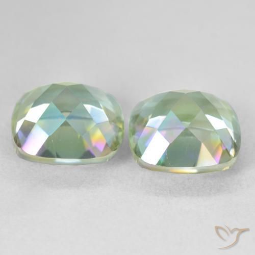 Pedras preciosas de Quartzo Místico Multicolorido natural de 8.53 ct, Almofada, VVS