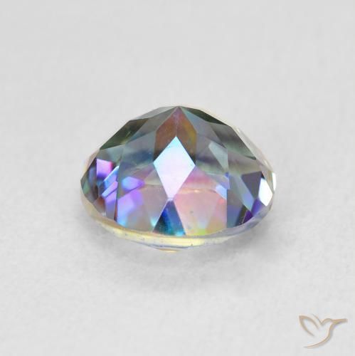Quartzo Místico Multicolorido Natural 1.99ct, Redondo, VVS-VS