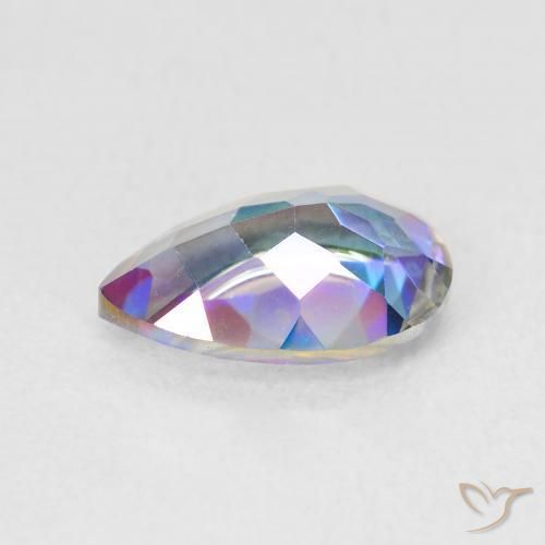 Quartzo Místico Multicolorido Natural 1.66ct, Formato de pêra, VS