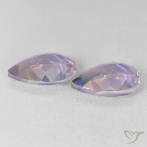 Pedras preciosas de Quartzo Místico Multicolorido natural de 3.41 ct, Formato de pêra, VVS-VS