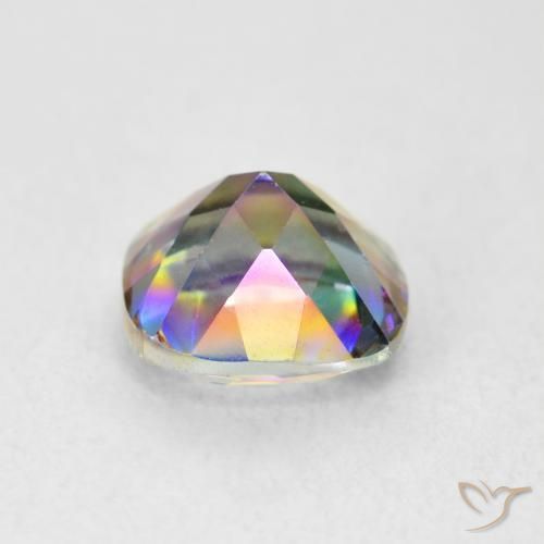 Quartzo Místico Multicolorido Natural 2.08ct, Almofada, VVS-VS