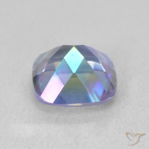 Quartzo Místico Multicolorido Natural 2.05ct, Almofada, VVS