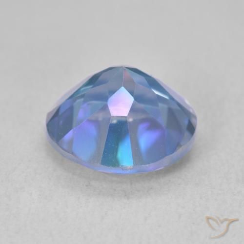 Quartzo Místico Multicolorido Natural 3.40ct, Redondo, VVS