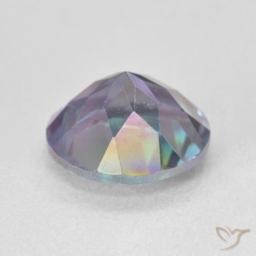 Quartzo Místico Multicolorido Natural 3.33ct, Redondo, VVS-VS
