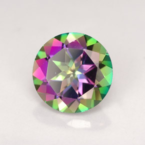 Topázio Místico Multicolorido Natural 2.22ct, Corte Redondo, VVS-VS