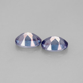 Pedras preciosas de topázio místico violeta natural de  ct, corte oval, VVS-VS