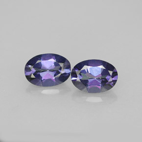 Pedras preciosas de topázio místico violeta natural de  ct, corte oval, VVS-VS