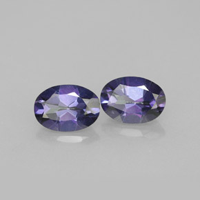 Pedras preciosas de topázio místico violeta natural de  ct, corte oval, VVS-VS