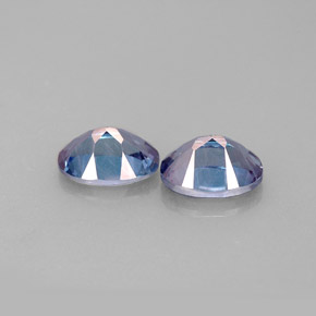 Pedras preciosas de topázio místico violeta natural de  ct, corte oval, VVS-VS