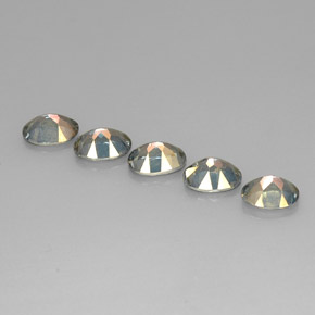 Pedras preciosas de Topázio Místico Azul natural de  ct, Corte Oval, VVS-VS