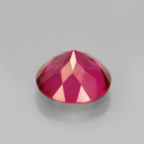 Topázio místico vermelho natural 4,51ct, corte redondo, VS