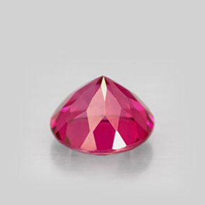 Topázio místico vermelho natural 4,50ct, corte redondo, VS