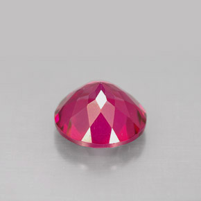 Topázio místico vermelho natural 4,50ct, corte redondo, VS
