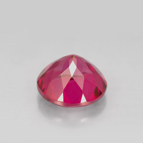 Topázio místico vermelho natural 4,72ct, corte redondo, VS