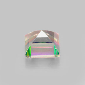 Topázio místico multicolorido natural 2,32ct, quadrado, VS