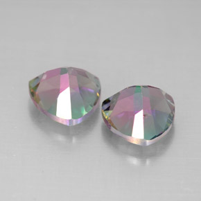 Pedras preciosas de topázio místico multicolorido natural de  ct, trillion, VVS-VS