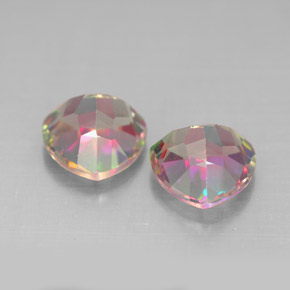 Pedras preciosas de topázio místico multicolorido natural de  ct, trillion, VVS-VS