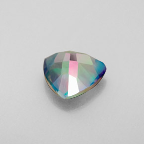 Topázio místico multicolorido natural 2,06ct, trillion, VS