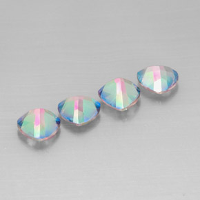 Pedras preciosas de topázio místico multicolorido natural de  ct, trillion, VVS-VS