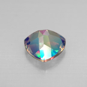 Topázio místico multicolorido natural 2,19ct, trillion, VS
