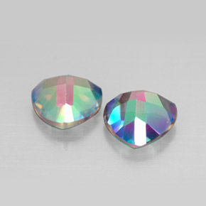 Pedras preciosas de topázio místico multicolorido natural de  ct, trillion, VVS-VS
