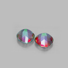 Pedras preciosas de topázio místico multicolorido natural de  ct, trillion, VVS-VS