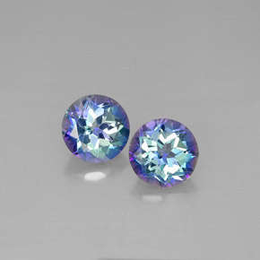 Pedras preciosas de Topázio Místico Top Rainbow natural de  ct, Corte Redondo, VVS-VS