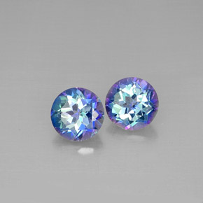 Pedras preciosas de Topázio Místico Top Rainbow natural de  ct, Corte Redondo, VVS-VS