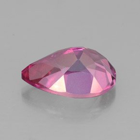 Topázio místico vermelho natural 2,36ct, formato de pêra, VVS