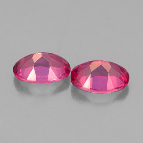 Pedras preciosas de topázio místico vermelho natural de  ct, corte oval, VVS